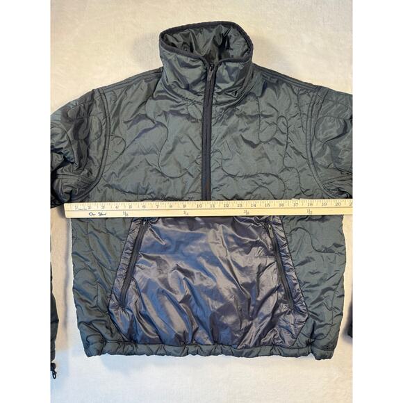 Lululemon Black Heather Quilted Pullover Puffer Jacket Small Insulated - Picture 7 of 8